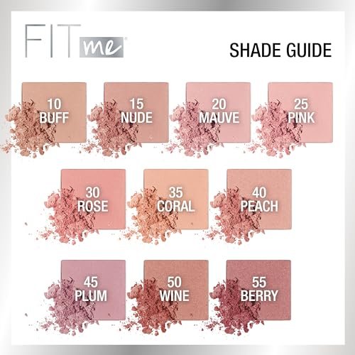 Maybelline Fit Me Blush - Plum 45 - Lightweight, Blendable, Long-Lasting All-Day Blush for a Natural Flush - görsel 6
