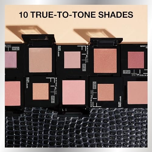 Maybelline Fit Me Blush - Plum 45 - Lightweight, Blendable, Long-Lasting All-Day Blush for a Natural Flush - görsel 10