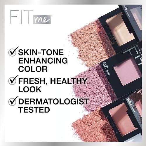 Maybelline Fit Me Blush - Plum 45 - Lightweight, Blendable, Long-Lasting All-Day Blush for a Natural Flush - görsel 8