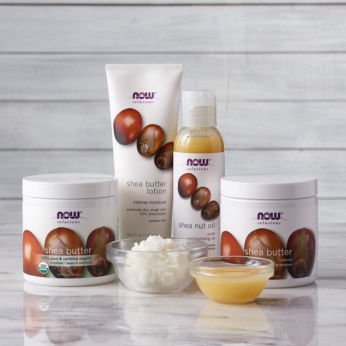 NOW Foods Solutions Shea Butter - 16 oz, Pure Skin Emollient for Dry, Rough Skin - görsel 9