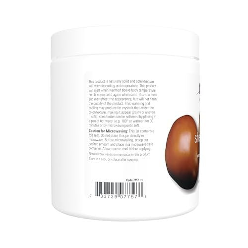 NOW Foods Solutions Shea Butter - 16 oz, Pure Skin Emollient for Dry, Rough Skin - görsel 6