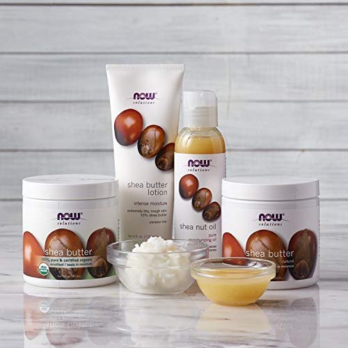 NOW Foods Solutions Shea Butter - 16 oz, Pure Skin Emollient for Dry, Rough Skin - görsel 10