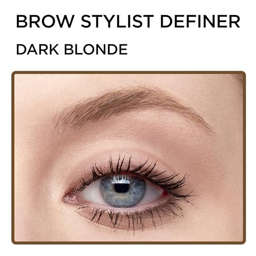L'Oreal Paris Brow Stylist Definer Waterproof Eyebrow Pencil - Ultra-Fine Mechanical Pencil for Natural Hair-Like Strokes, Dark Blonde - görsel 8