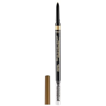 L'Oreal Paris Brow Stylist Definer Waterproof Eyebrow Pencil - Ultra-Fine Mechanical Pencil for Natural Hair-Like Strokes, Dark Blonde