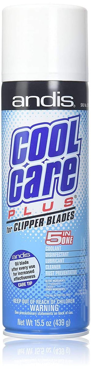 Andis DPD Cool Care Plus 5 in 1 for Clipper Blades - 15.5 Ounce Avelisse