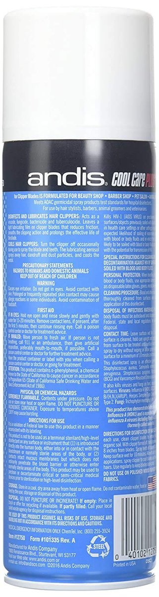Andis DPD Cool Care Plus 5 in 1 for Clipper Blades - 15.5 Ounce Avelisse