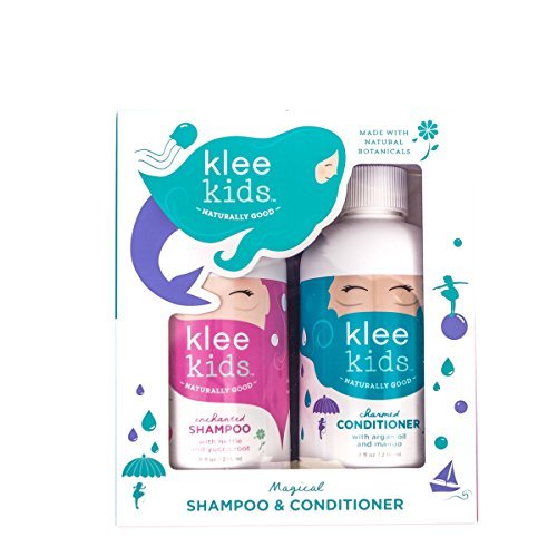 Klee Kids Enchanted Shampoo and Charmed Conditioner Duo Set - 16 oz - Natural, Gentle Hair Care for Children Avelisse