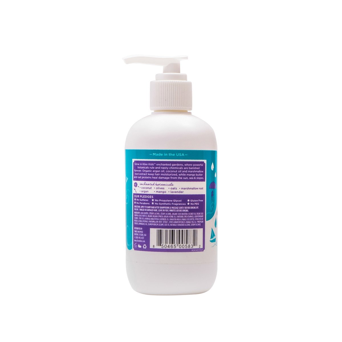 Klee Kids Enchanted Shampoo and Charmed Conditioner Duo Set - 16 oz - Natural, Gentle Hair Care for Children Avelisse