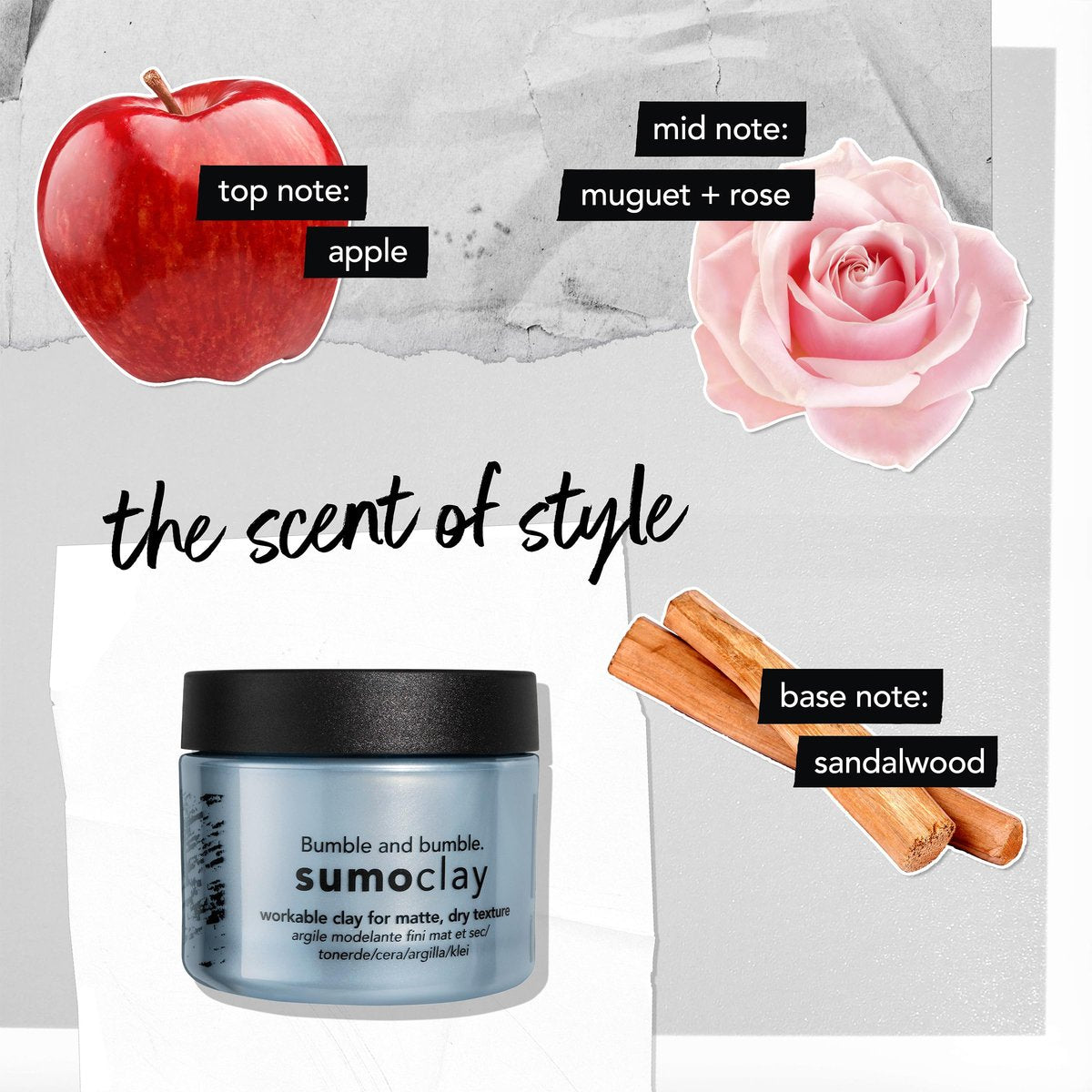 Bumble and bumble. Sumoclay Matte Texture Clay – Workable Texture, Moldable Hold & Matte Finish with Kaolin Clay for Short Fine to Medium Wavy, Straight Hair, 1.5 oz Avelisse