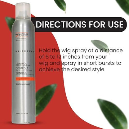 Strong Hold Finishing Hairspray for Wigs & Hair Extensions – Fast Drying, Non-Sticky, Humidity Resistant – 10 Fl Oz Avelisse
