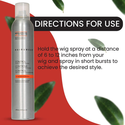 Strong Hold Finishing Hairspray for Wigs & Hair Extensions – Fast Drying, Non-Sticky, Humidity Resistant – 10 Fl Oz Avelisse