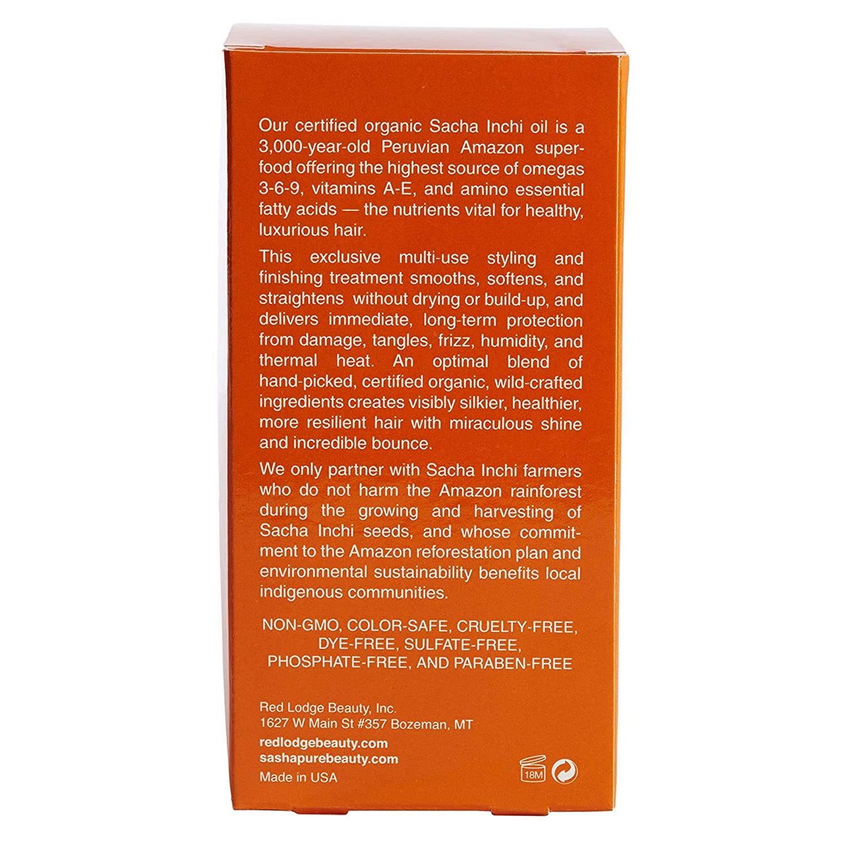 SASHAPURE Smoothing & Shine Hair Treatment with Sacha Inchi Oil - Eliminates Frizz, Heat Protection, Styling & Finishing, 1.7 fl.oz. - görsel 3