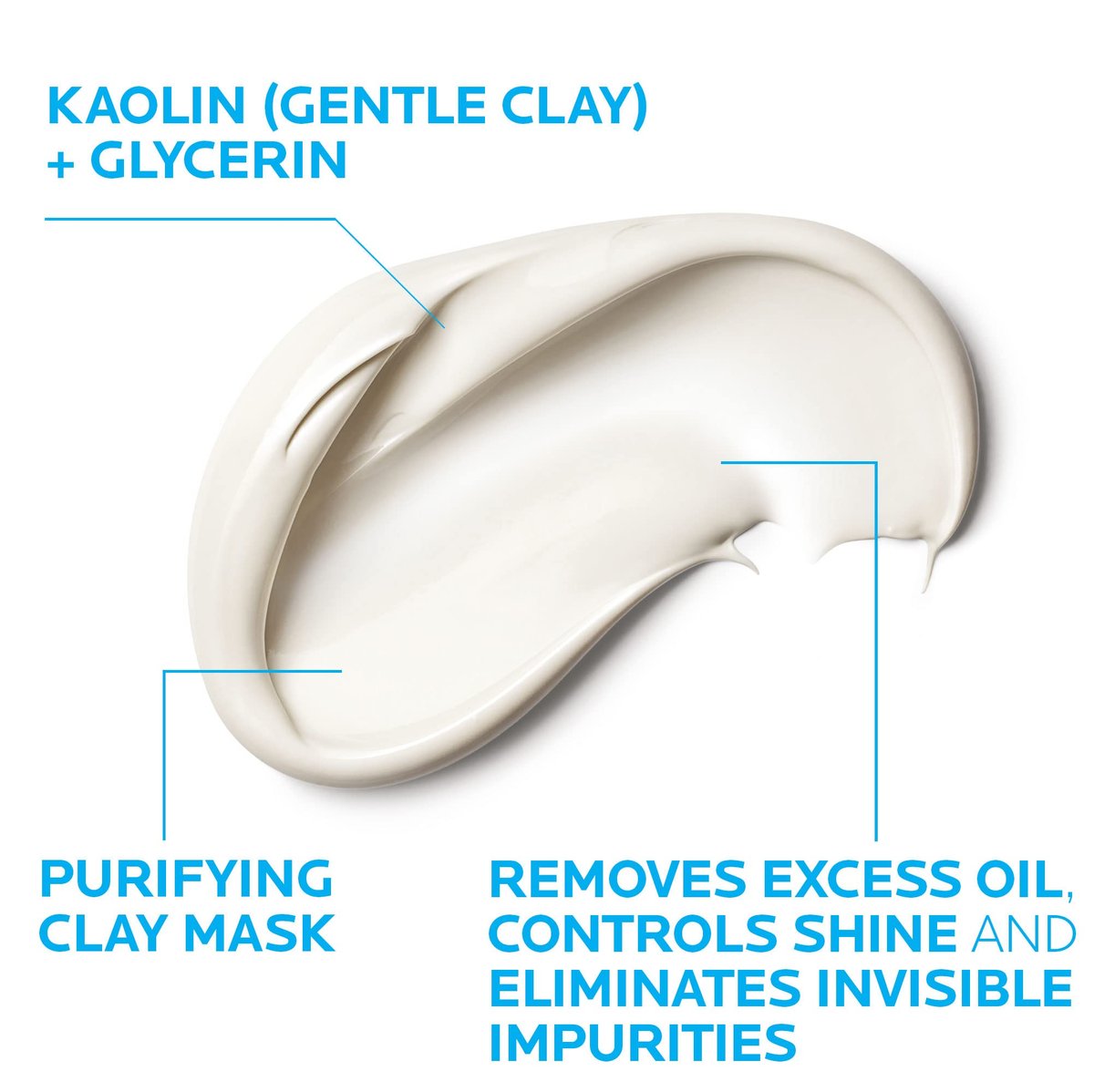 La Roche-Posay Effaclar Clarifying Clay Face Mask for Oily Skin – Unclogs Pores & Controls Shine, 3.38 Fl Oz - görsel 7