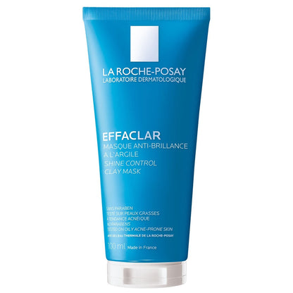 La Roche-Posay Effaclar Clarifying Clay Face Mask for Oily Skin – Unclogs Pores & Controls Shine, 3.38 Fl Oz