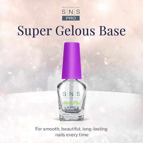SNS Base Coat Nail Polish for Dip Powder - Super Gelous Base, Long-Lasting & Fast-Drying Nail Strengthener, Low Odor, No UV Lamp Required (0.5 oz) - görsel 4