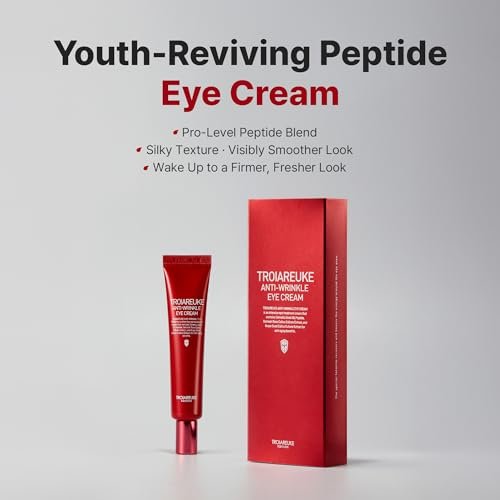 TROIAREUKE Anti-Wrinkle Eye Cream - Intensive Anti-Aging Firming Cream for Face and Neck with Rose Infused Moisturizer, Peptides & Botanical Antioxidants - Korean Skin Care (2.57 oz) - görsel 8