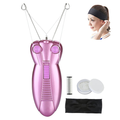 WAYCOM Ladies Facial Hair Remover - Electric Epilator for Women, Face Shaver & Massager, Purple Avelisse