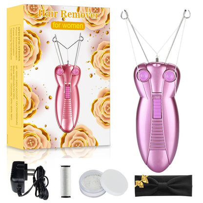 WAYCOM Ladies Facial Hair Remover - Electric Epilator for Women, Face Shaver & Massager, Purple Avelisse