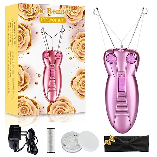 WAYCOM Ladies Facial Hair Remover - Electric Epilator for Women, Face Shaver & Massager, Purple Avelisse