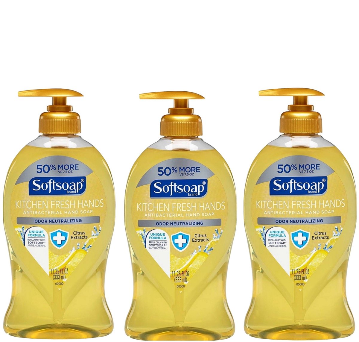 Softsoap Kitchen Fresh Hands Soap with Citrus Extracts, 11.25 Fl Oz (Pack of 3) Avelisse