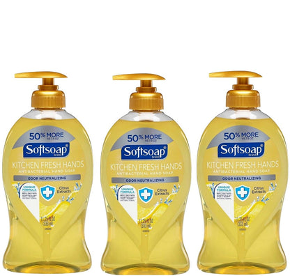 Softsoap Kitchen Fresh Hands Soap with Citrus Extracts, 11.25 Fl Oz (Pack of 3) Avelisse