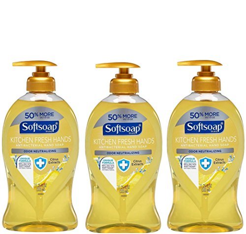 Softsoap Kitchen Fresh Hands Soap with Citrus Extracts, 11.25 Fl Oz (Pack of 3) Avelisse