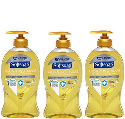 Softsoap Kitchen Fresh Hands Soap with Citrus Extracts, 11.25 Fl Oz (Pack of 3) Avelisse