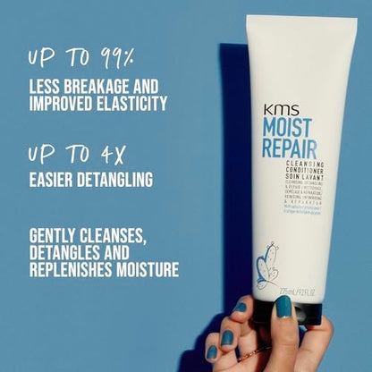 KMS MoistRepair Cleansing Conditioner 275 ml | Gentle Co-Wash for Damaged Hair Avelisse