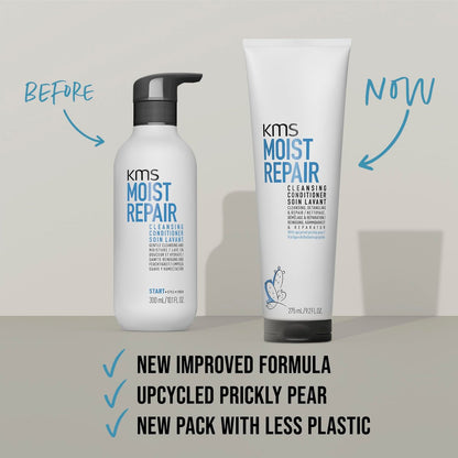 KMS MoistRepair Cleansing Conditioner 275 ml | Gentle Co-Wash for Damaged Hair Avelisse