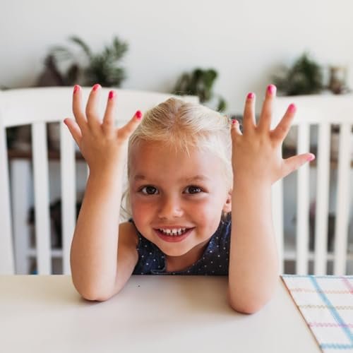 Piggy Paint Swirls & Twirls Non-Toxic Kids Nail Polish Gift Set | 100% Safe, Vegan, Cruelty-Free, Low Odor | 4 Colors + Nail Art Kit Avelisse