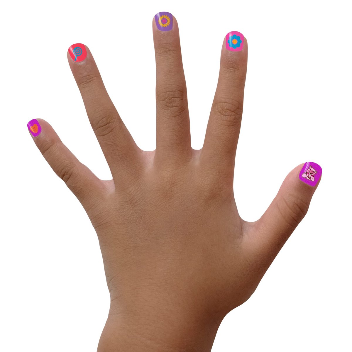 Piggy Paint Swirls & Twirls Non-Toxic Kids Nail Polish Gift Set | 100% Safe, Vegan, Cruelty-Free, Low Odor | 4 Colors + Nail Art Kit Avelisse