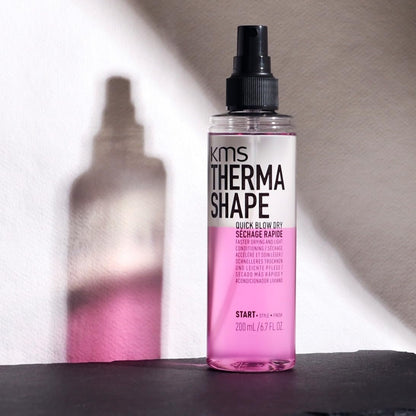 KMS THERMASHAPE Quick Blow Dry Spray - 6.7 oz for Fast, Full, Natural Blow Outs Avelisse