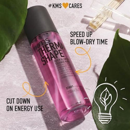 KMS THERMASHAPE Quick Blow Dry Spray - 6.7 oz for Fast, Full, Natural Blow Outs Avelisse