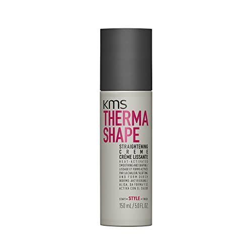 KMS Thermashape Straightening Blow Dry Crème - 5 oz Heat Protectant & Styling Cream for Straight, Smooth Hair Avelisse