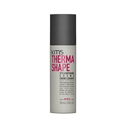 KMS Thermashape Straightening Blow Dry Crème - 5 oz Heat Protectant & Styling Cream for Straight, Smooth Hair Avelisse