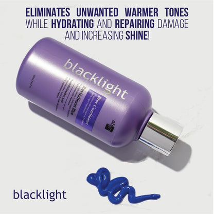 Oligo Professionnel Blacklight Blue Conditioner for Blondes – Eliminate Brass, Refresh Highlights, Vegan & Hydrating with Argan Oil (8.5 oz) Avelisse