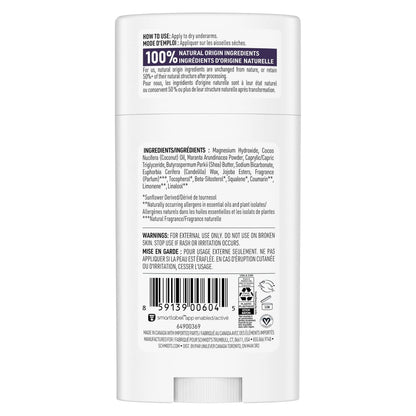 Schmidt's Natural Deodorant Lavender & Sage – Aluminum-Free, Vegan, 24-Hour Odor Protection for Women and Men, 2.65 oz