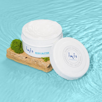 Inis the Energy of the Sea Rejuvenating Body Butter – Deep Moisturizing Whipped Body Cream with Seaweed Extract, Shea Butter & Argan Oil for Women and Men, 10.1 oz Avelisse