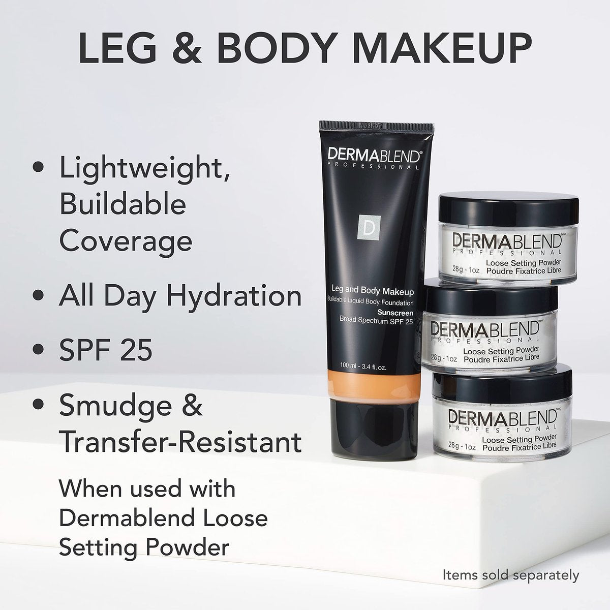 Dermablend Leg and Body Makeup Foundation with SPF 25 – 20N Light Natural, 3.4 Fl Oz Avelisse
