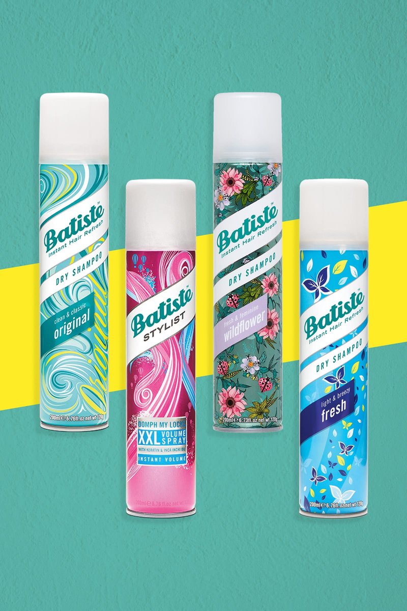 Batiste Dry Shampoo Bare 200ml (3 Pack) - Invisible, Fresh Scent, Volume Boost Avelisse