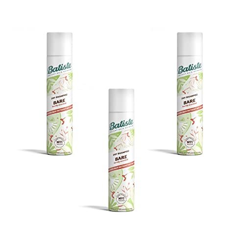 Batiste Dry Shampoo Bare 200ml (3 Pack) - Invisible, Fresh Scent, Volume Boost Avelisse