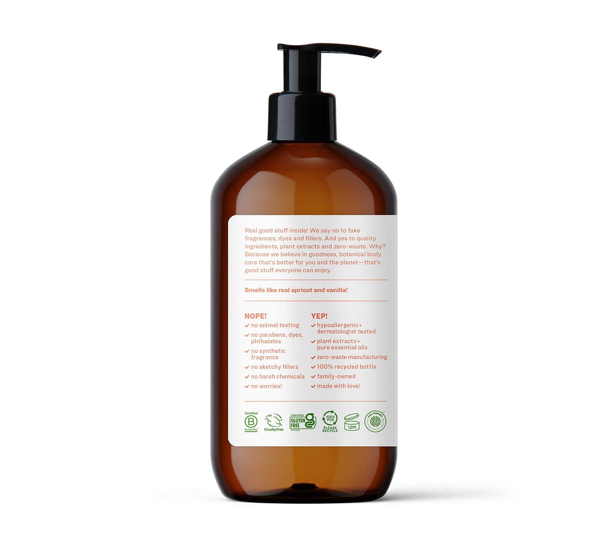 Everyone for Every Body Hand Soap: Apricot and Vanilla, 12.75 oz - Gentle & Nourishing - görsel 3