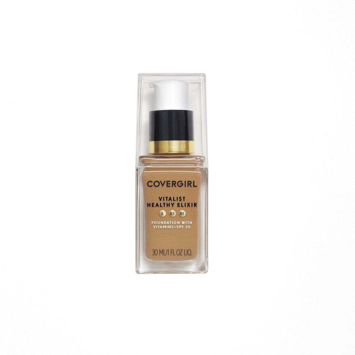COVERGIRL Vitalist Healthy Elixir Foundation - Classic Tan 760, 1 oz - Hydrating Liquid Foundation for a Natural Glow - görsel 1