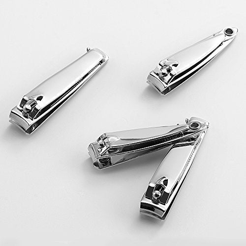 4 Pcs Professional Stainless Steel Nail Clippers Set for Fingernails and Toenails with Swing Out Cleaner and File - Sharp, Wide Lever Nail Cutter for Seniors and Arthritic Hands - görsel 8