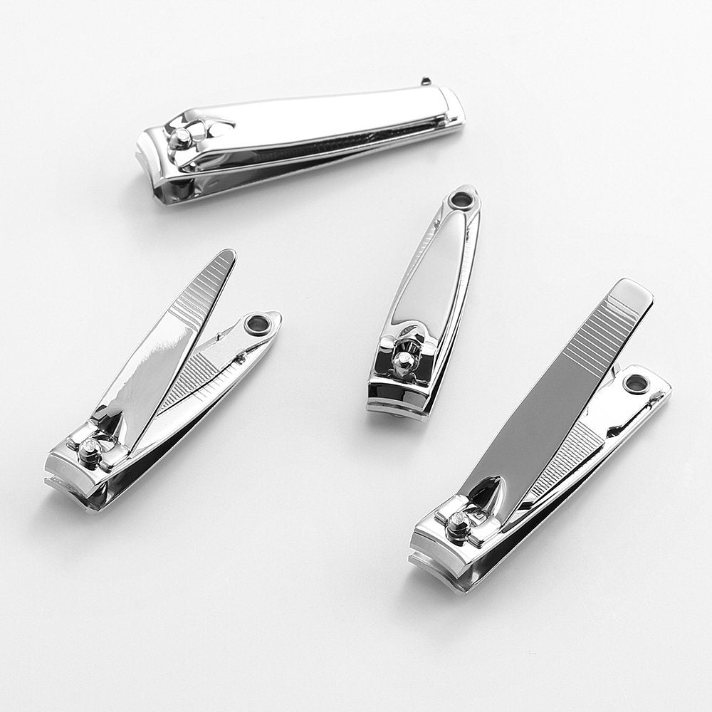 4 Pcs Professional Stainless Steel Nail Clippers Set for Fingernails and Toenails with Swing Out Cleaner and File - Sharp, Wide Lever Nail Cutter for Seniors and Arthritic Hands - görsel 9