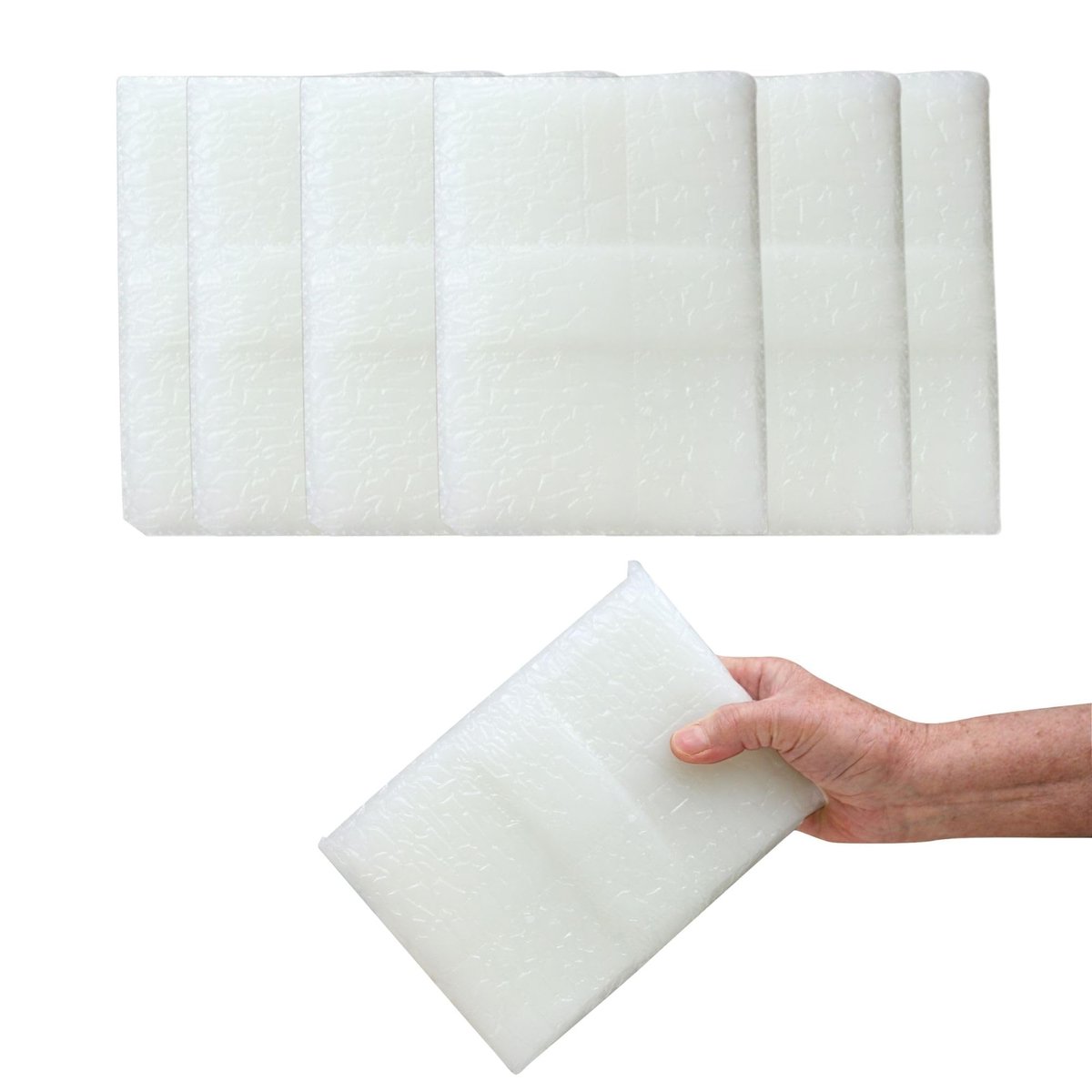Performa Unscented Paraffin Wax Refill – 6-Pound Case (6 Blocks), Medical Grade for Hands & Feet, Quick-Melting Spa Wax for Paraffin Bath Avelisse