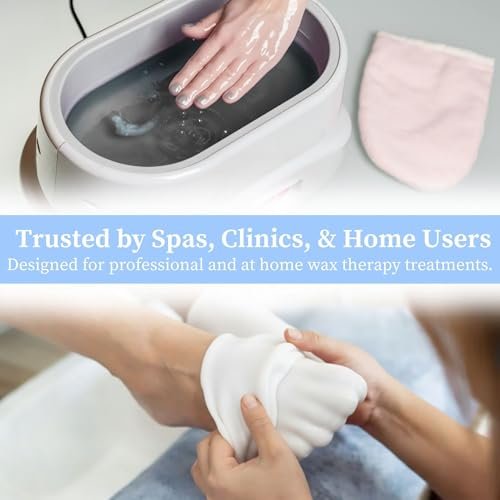 Performa Unscented Paraffin Wax Refill – 6-Pound Case (6 Blocks), Medical Grade for Hands & Feet, Quick-Melting Spa Wax for Paraffin Bath Avelisse