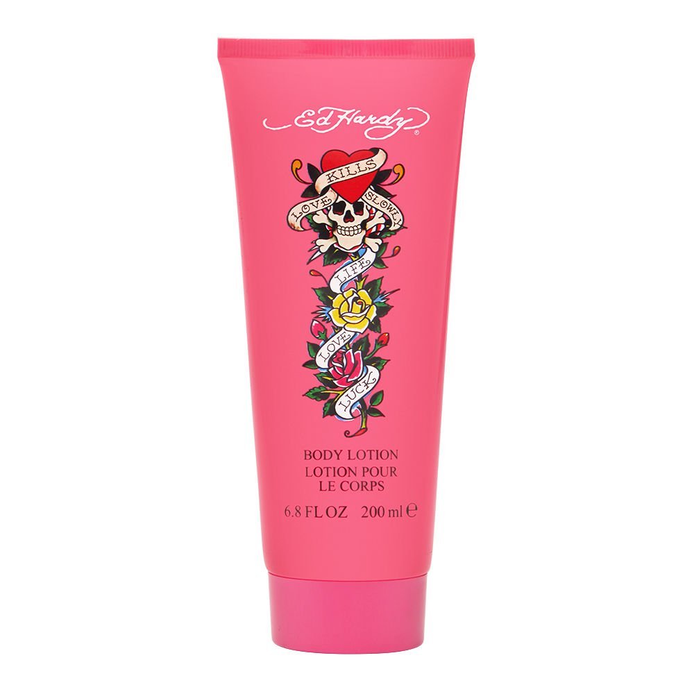 Christian Audigier Ed Hardy Body Lotion for Women, 6.8 oz - Moisturizing Skin Care Avelisse