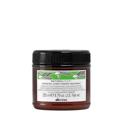Davines Naturaltech Renewing Conditioning Treatment - Anti-Aging Conditioner for All Hair Types, with Hair Longevity Complex, 8.45 fl oz Avelisse