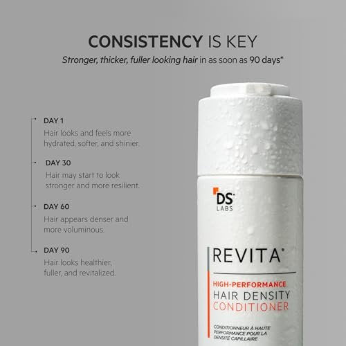 DS Laboratories Revita Conditioner - Scalp Refreshing Hydration for Fuller Looking Hair, Caffeine & Turmeric Infused, Sulfate & Silicone Free, Color Safe, 205 mL - görsel 14